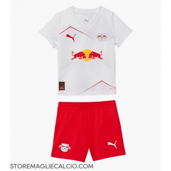 RB Leipzig Maglia Gara Casa Repliche 2025-26 Bambino